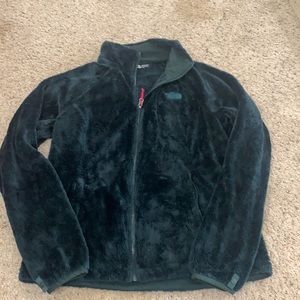 Forest Green full zip North face jacket